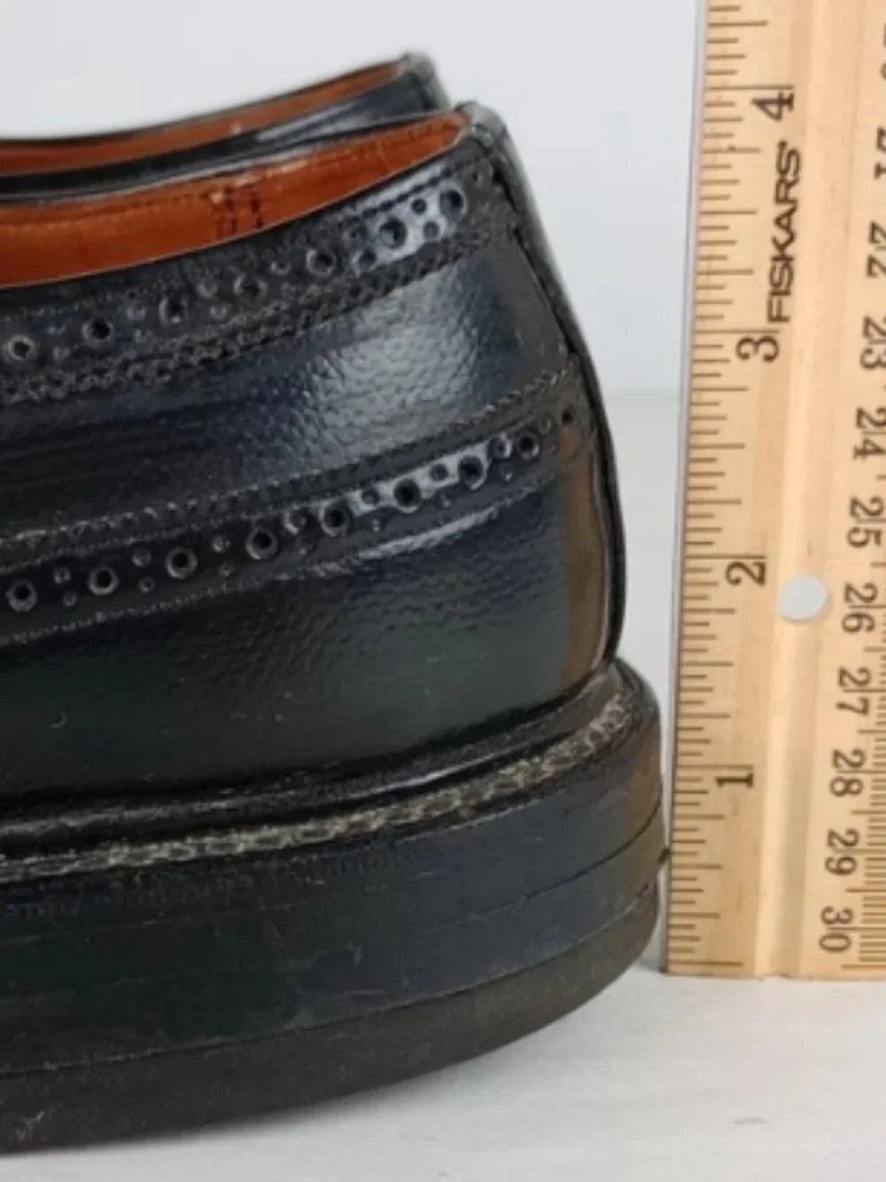 Thom Mcan Du Pont Corfam Men's Size 9 D Black Oxford Dress Lace‎ Up Shoes